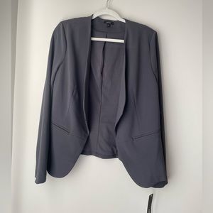 Women’s Gray Open Front Woven Jacket Size 12